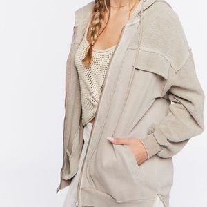 Fleece zip up hoodie